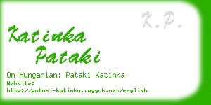 katinka pataki business card